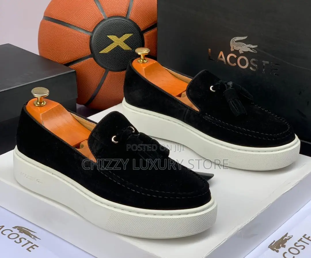 Lacoste Quality Luxury Men Suede Shoe
