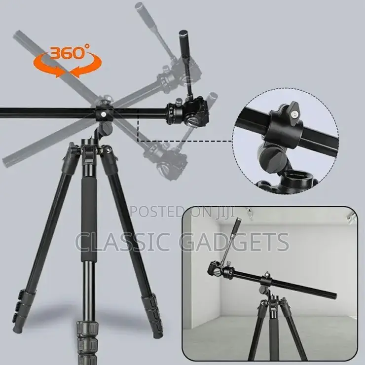 Jmary Professional Ks355+Hg60 2-in-1 360 Degree Monopod Camera Tripod