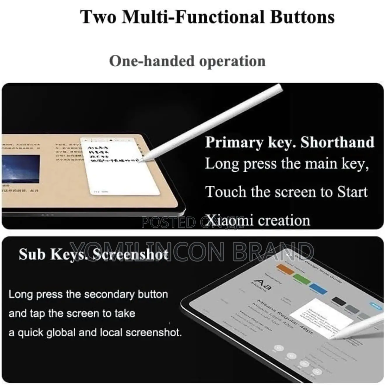 Xiaomi Focus Pen Compatible for Xiaomi Pad 6s, 7 7 Pro 11.2 Inch