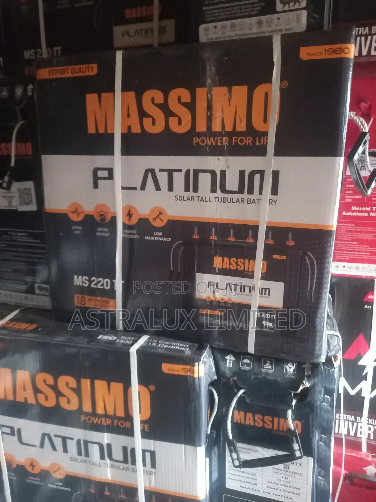220ah Massimo Inverter Battery