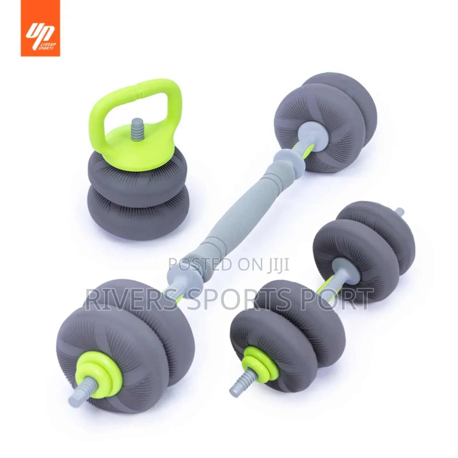 18kg Soft Adjustable Dumbbells, Kettlebells Barbell