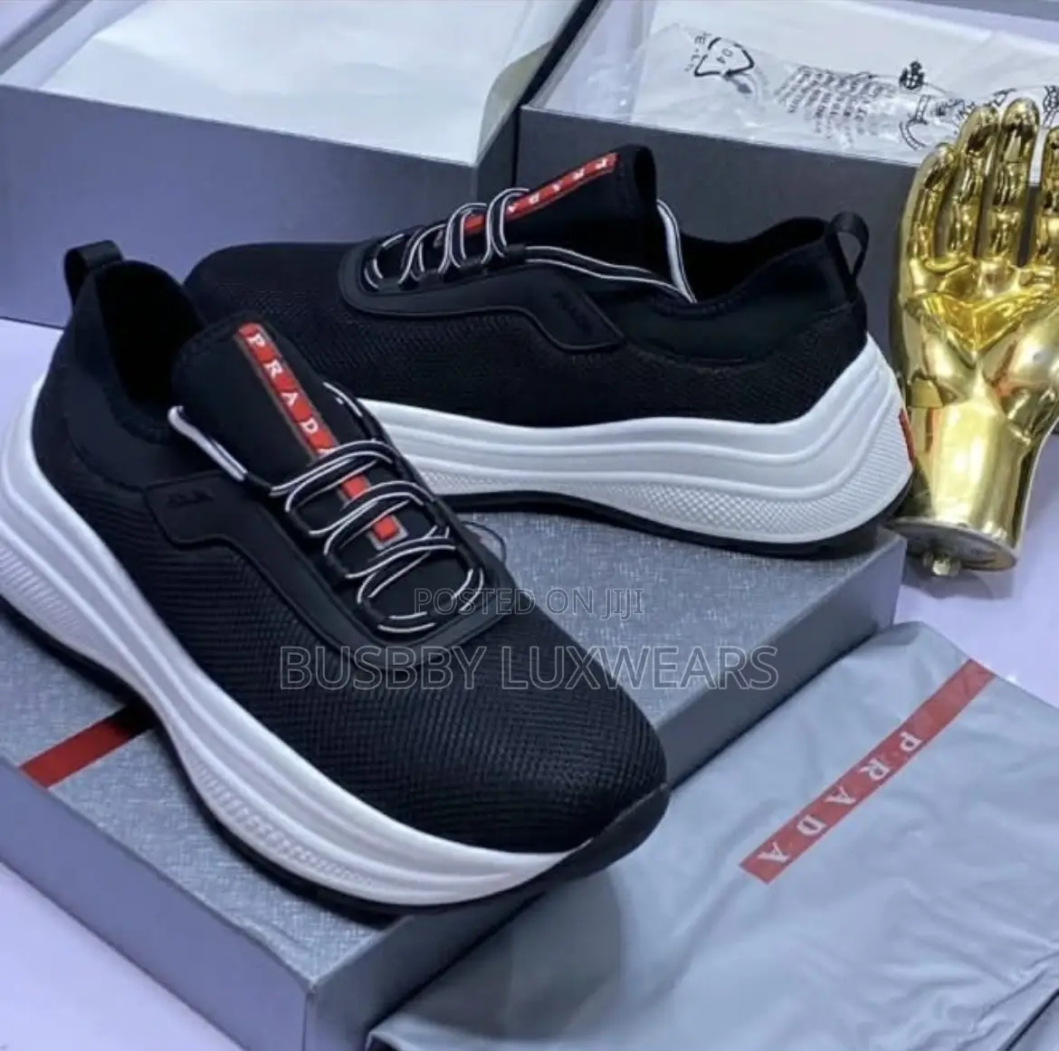 Prada Mesh Chunky Sneakers for Men