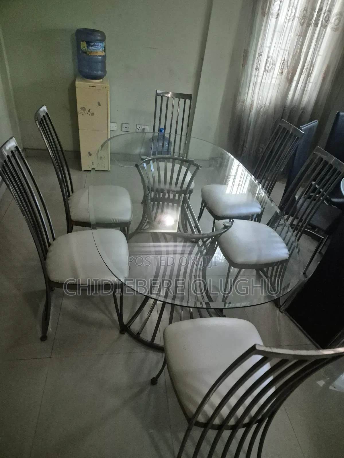 Foreign Glass 6 Seater Dinning Set