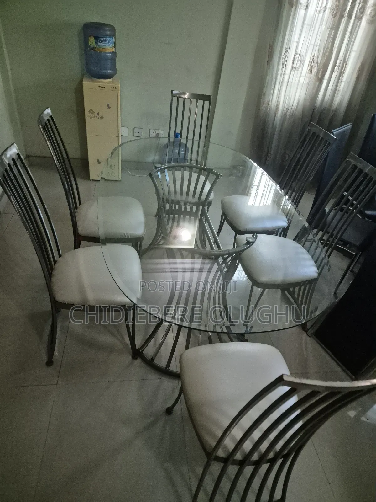 Foreign Glass 6 Seater Dinning Set