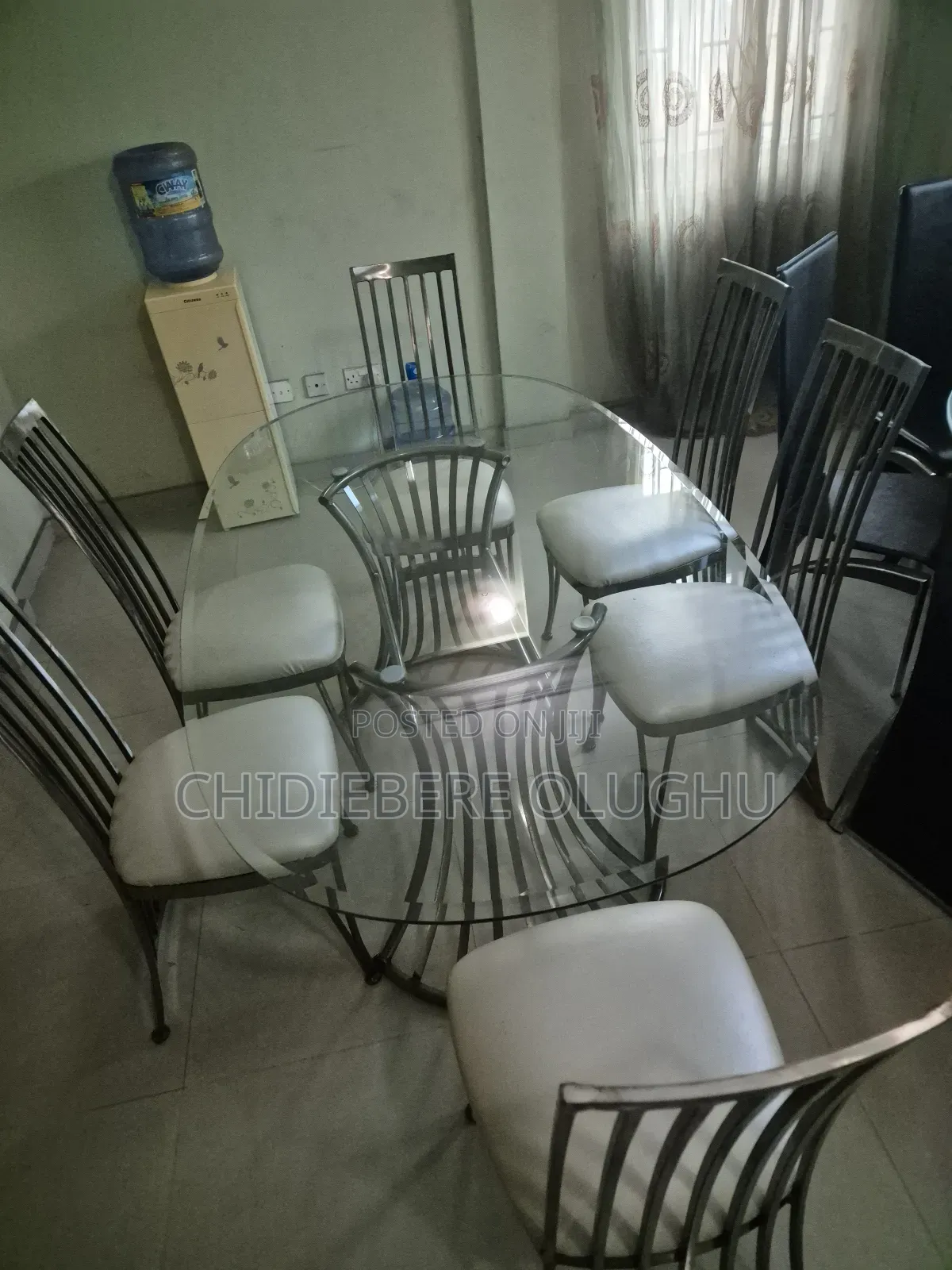Foreign Glass 6 Seater Dinning Set