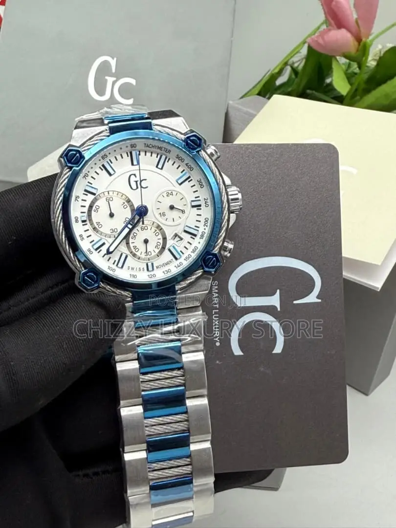 Gc Quality Men Chain Strap Wristwatch