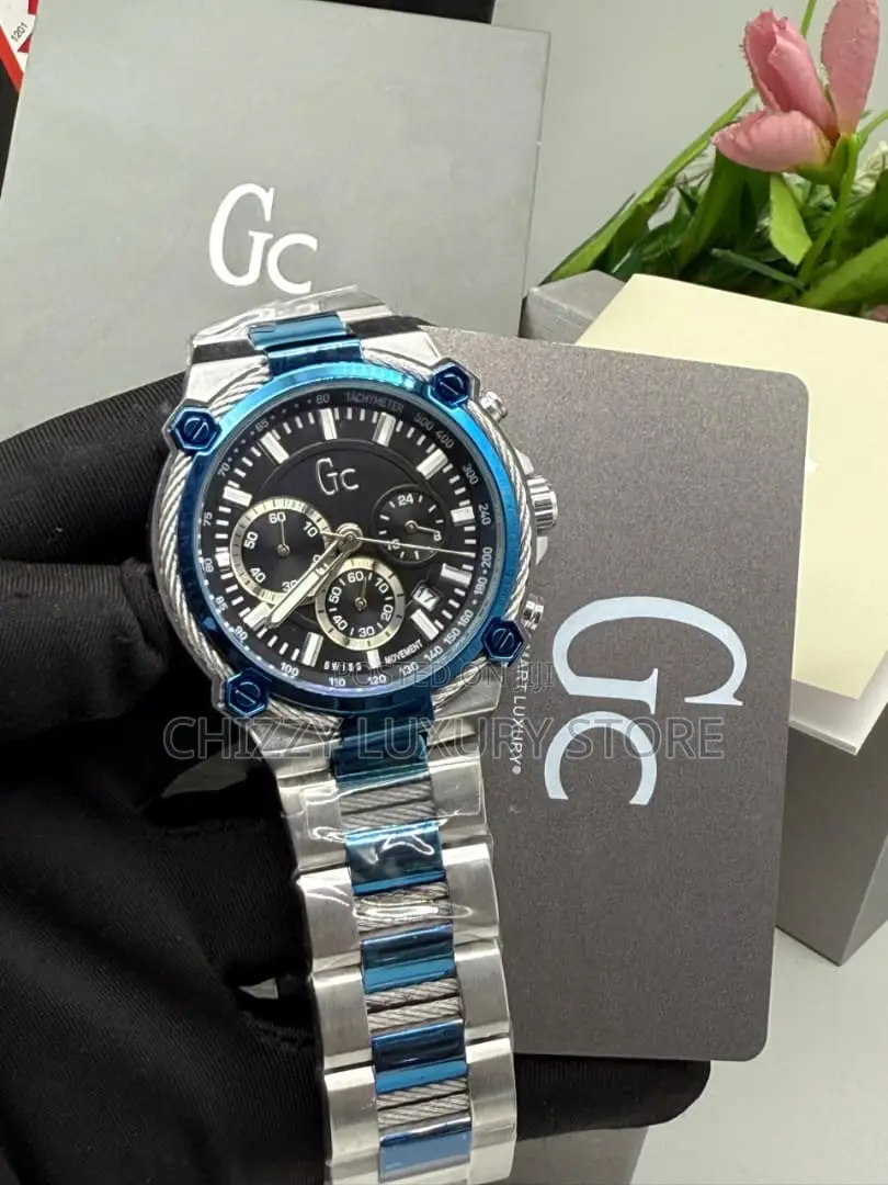 Gc Quality Men Chain Strap Wristwatch