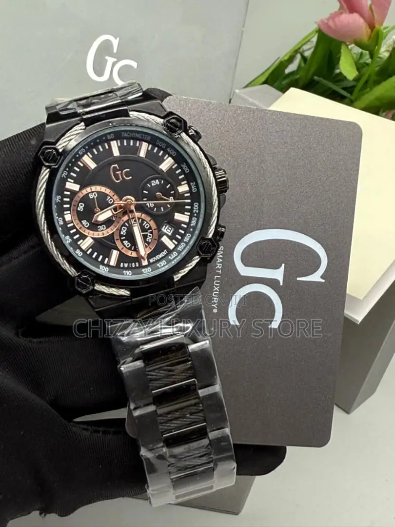 Gc Quality Men Chain Strap Wristwatch
