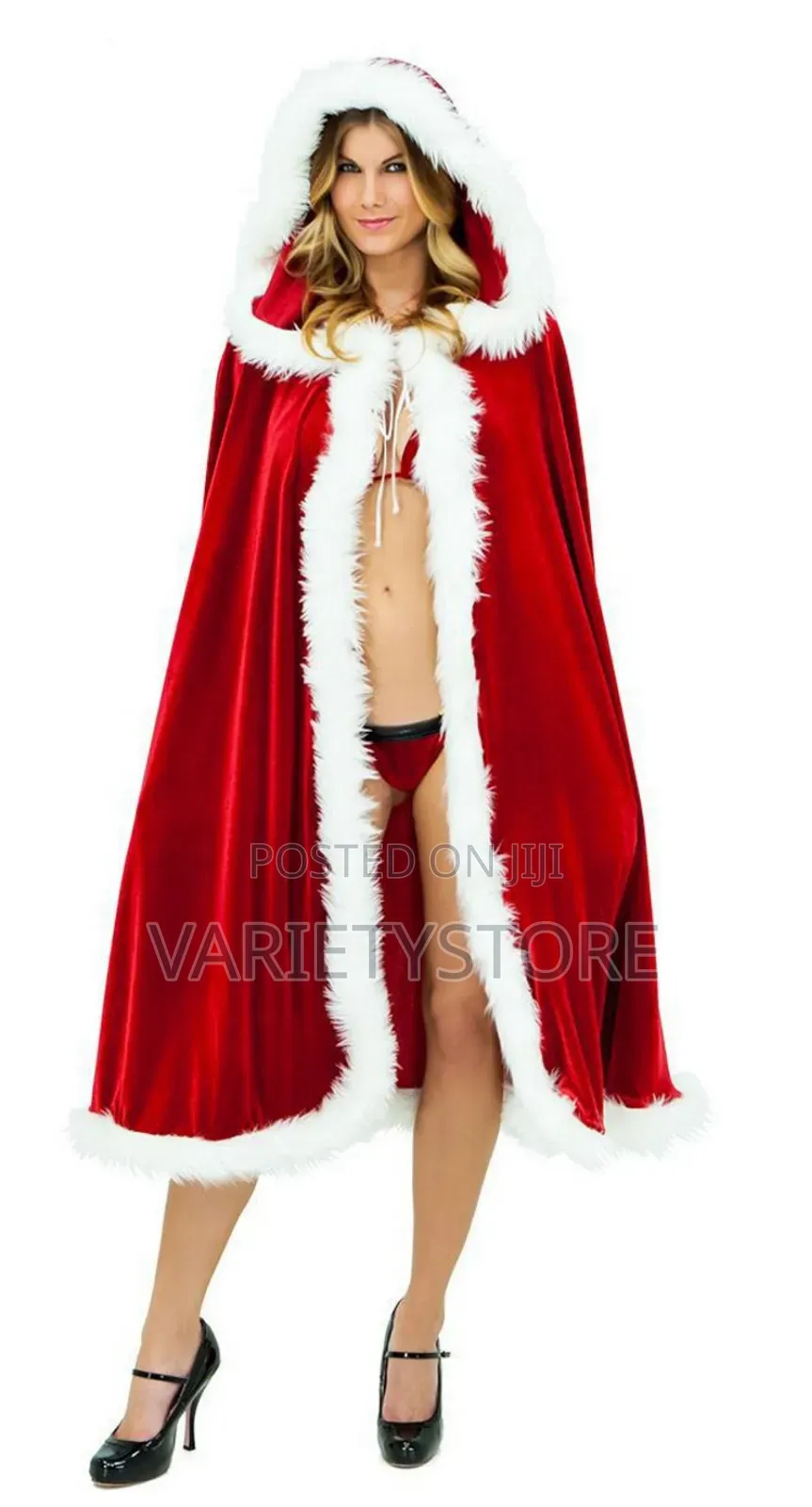 Christmas Costume Adult Santa Cape Cloak Performance Outfit