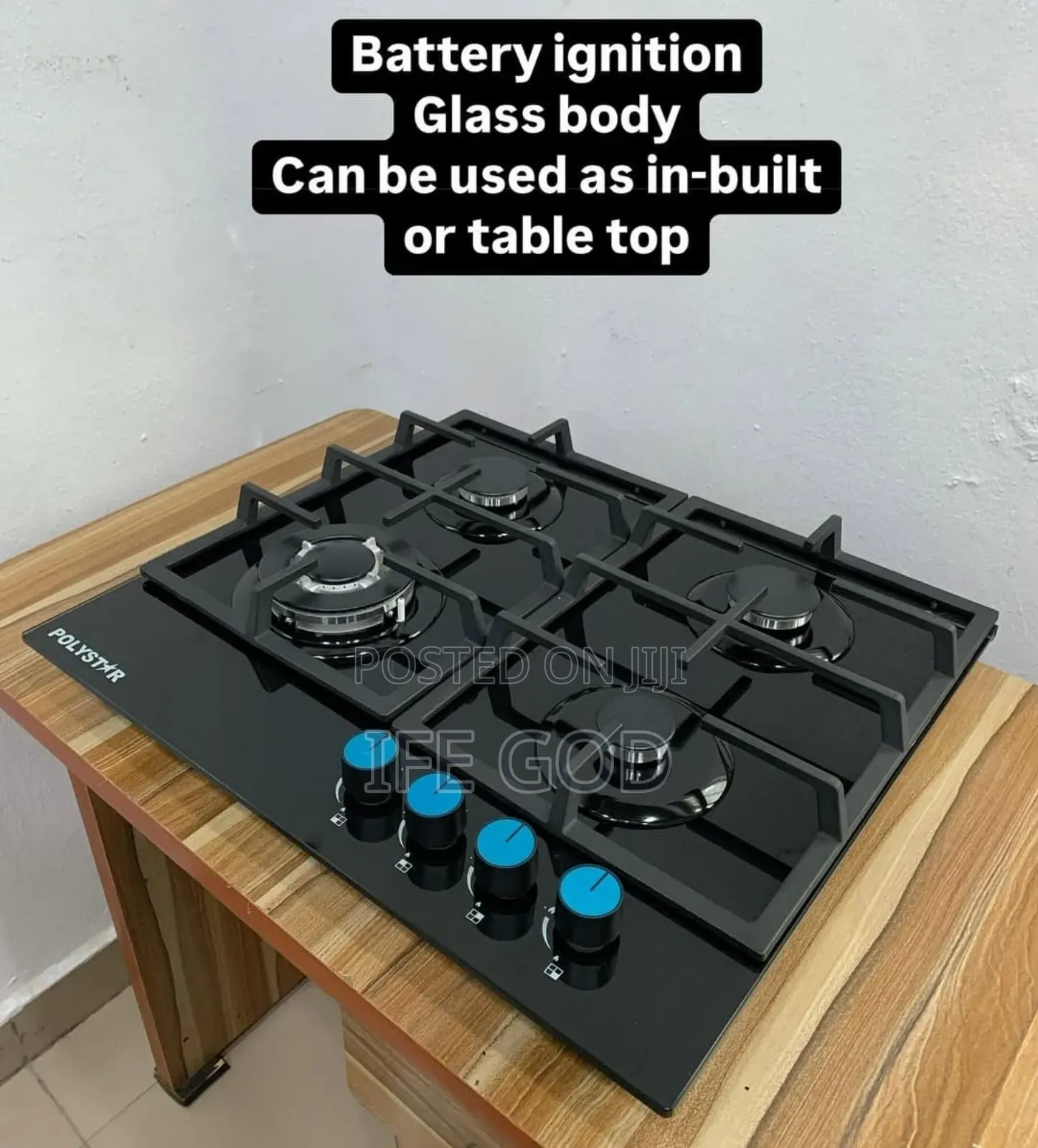 Original Polystar High Quality Product Built-in 4 Burners Gas Cooker