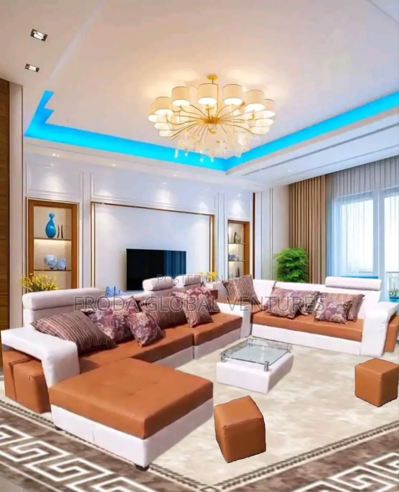 Beautify Your Room With This Classic 9 Seaters U-Shape Sofa Chairs