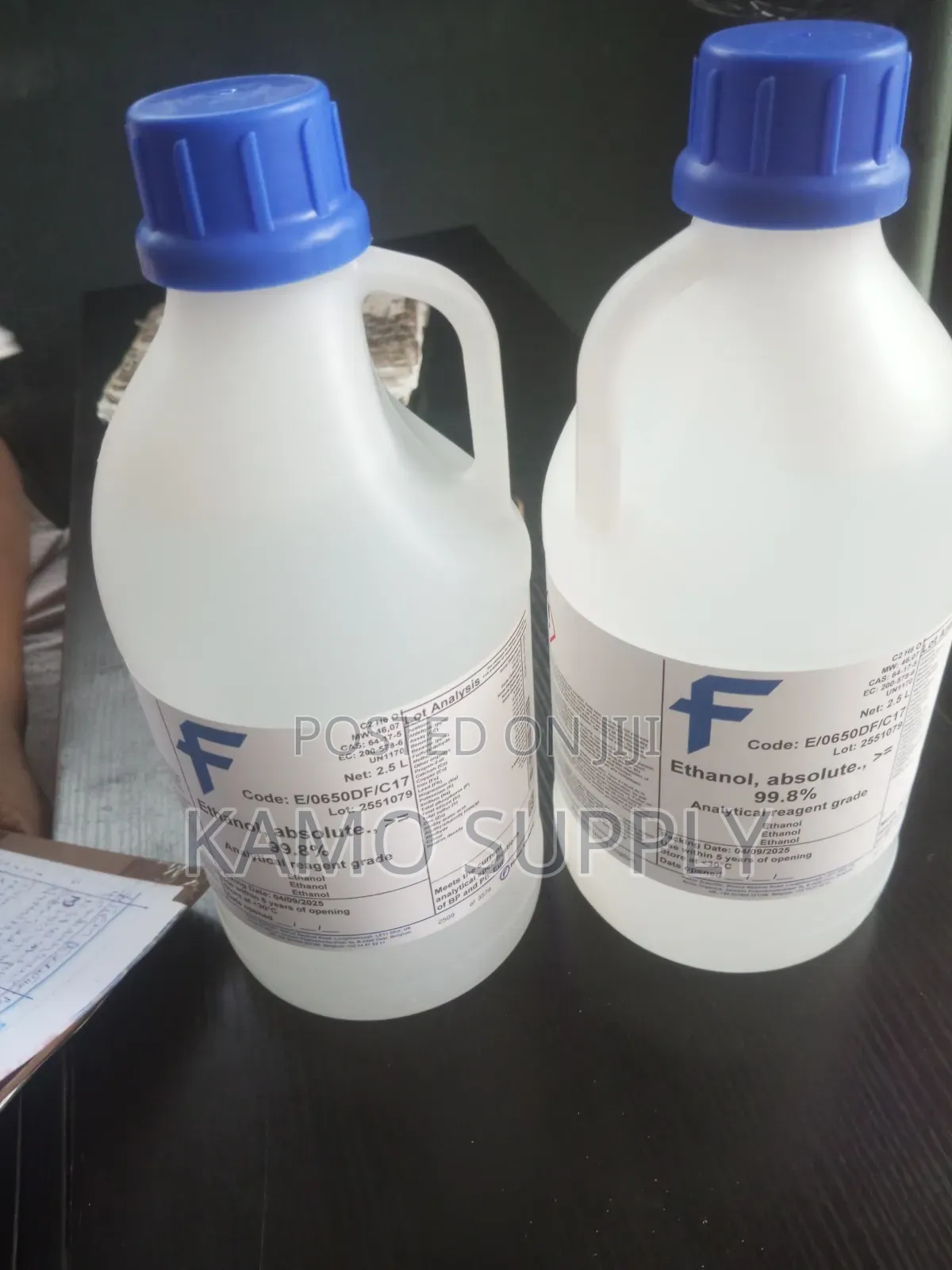 Ethanol Absolute 99.8+%, Certified Ar for Analysis 2.5ltrs Fisher U.K