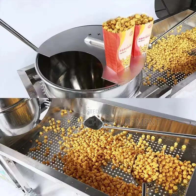 Commercial Gas Popcorn Machine Large Capacity