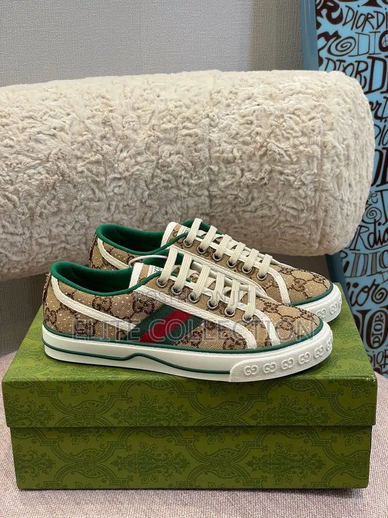 Luxury Gucci Studded Sneakers Gg Glitters*Size 37-43* Quality!
