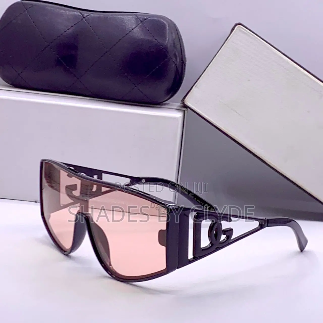 D G Sunglasses - Brown Gradient Lenses, Gold Frame - Brand New!