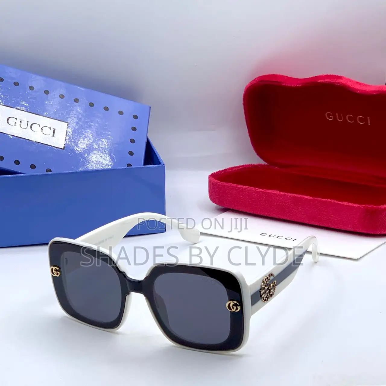Gucci Sunglasses - Brown Green Frames, Lenses -New With Box Cases!