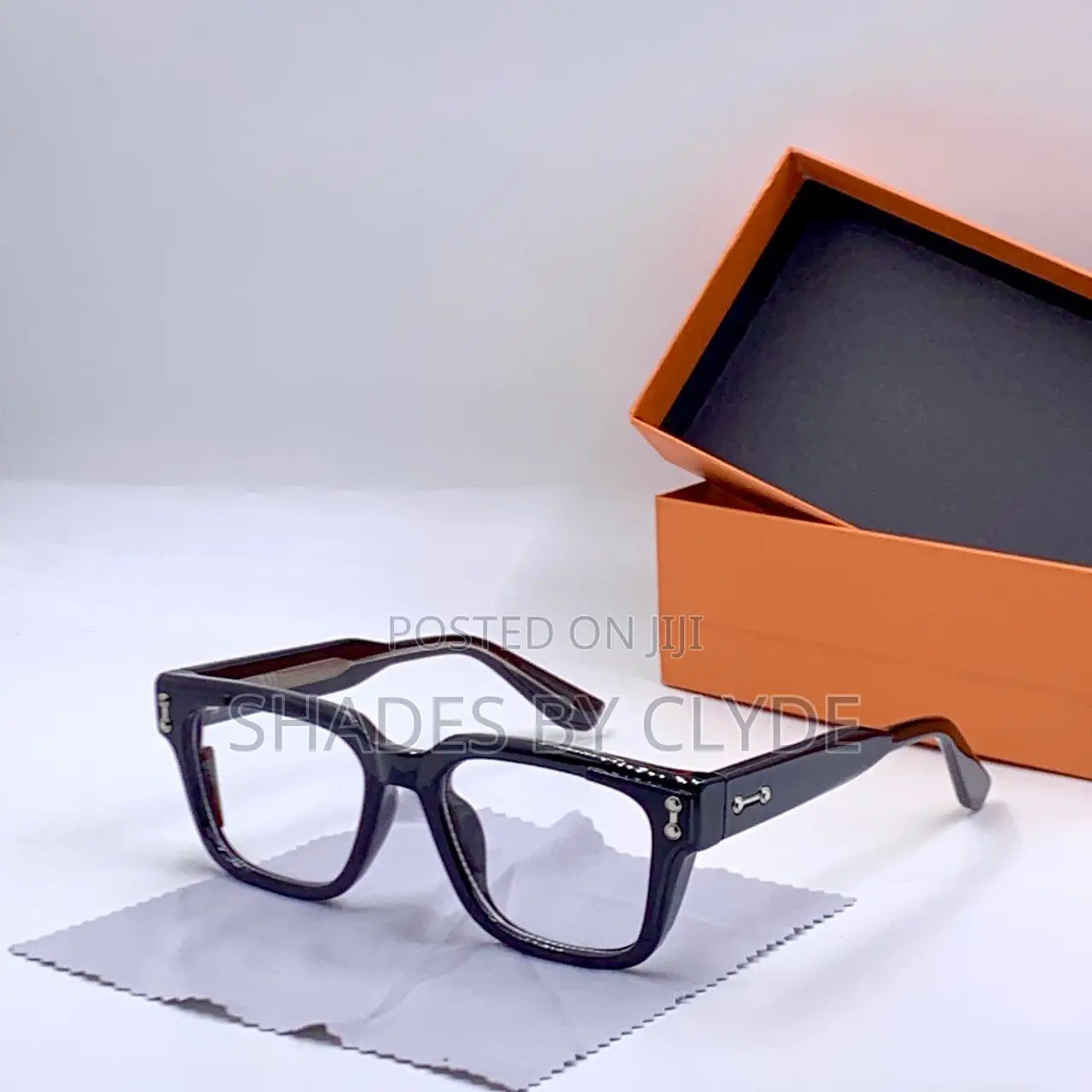 Stylish Square Frame Eyeglasses With Tortoiseshell Temples-Brand New!