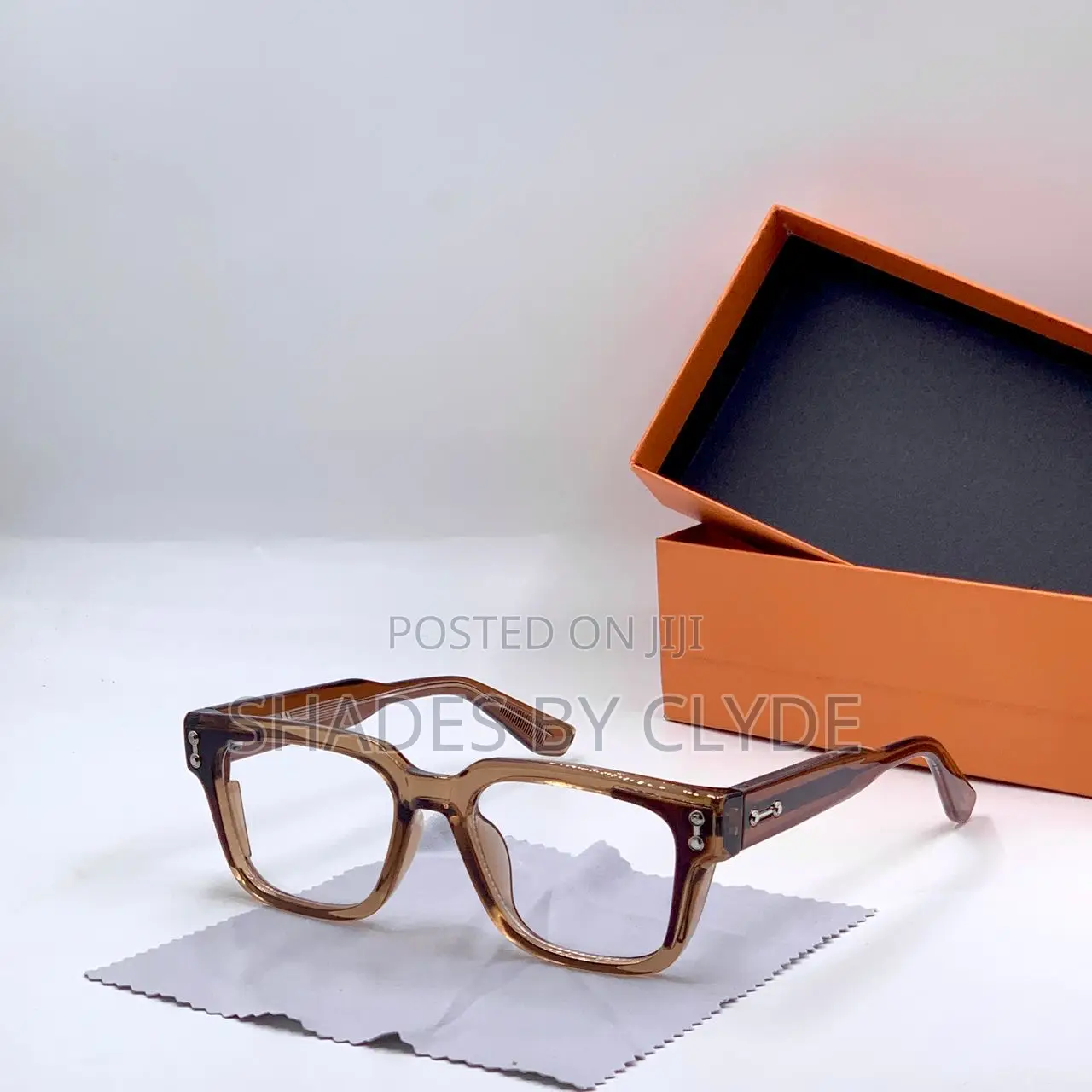Stylish Square Frame Eyeglasses With Tortoiseshell Temples-Brand New!