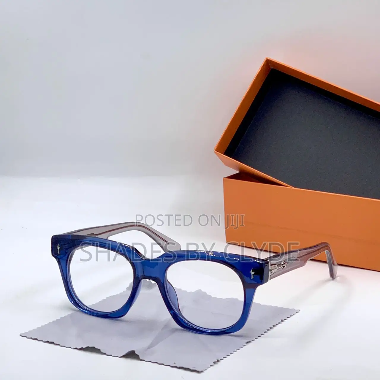 Stylish Square Frame Eyeglasses With Tortoiseshell Temples-Brand New!