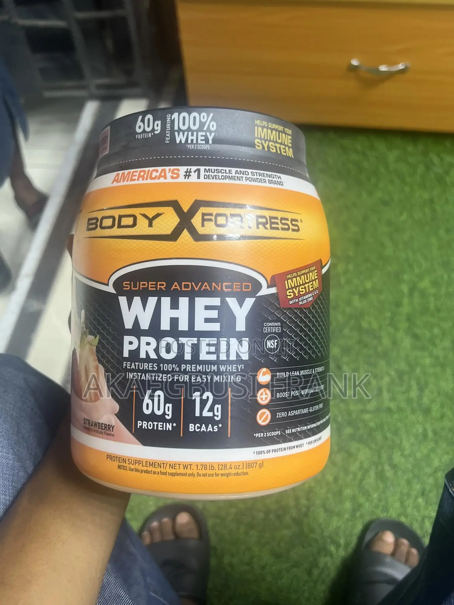 Body Fortress Super Advanced Whey Protein.