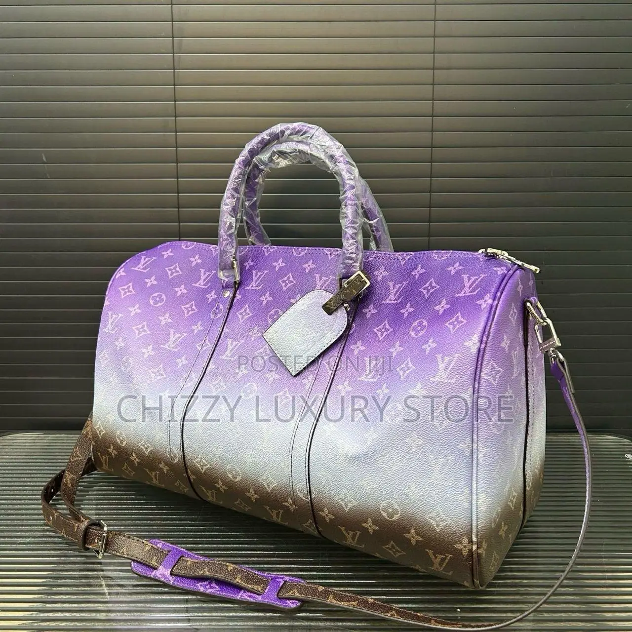 Louis Vuitton Quality Luxury Genuine Leather Duffle Bag.