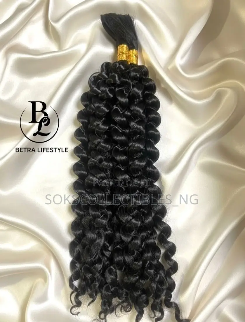 Bella Bloom Wave Human Hair Blend for Boho Braids(Two Bundles)