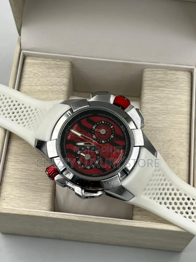 Jacob Co Quality Rubber Strap Wristwatch