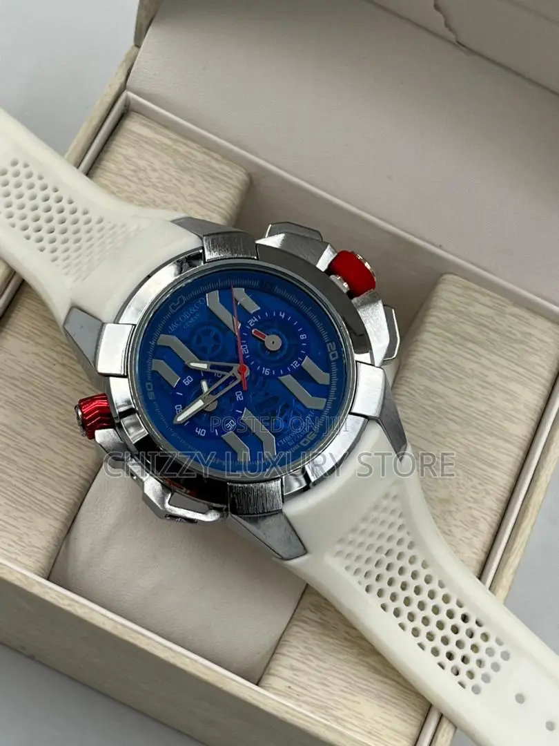 Jacob Co Quality Rubber Strap Wristwatch