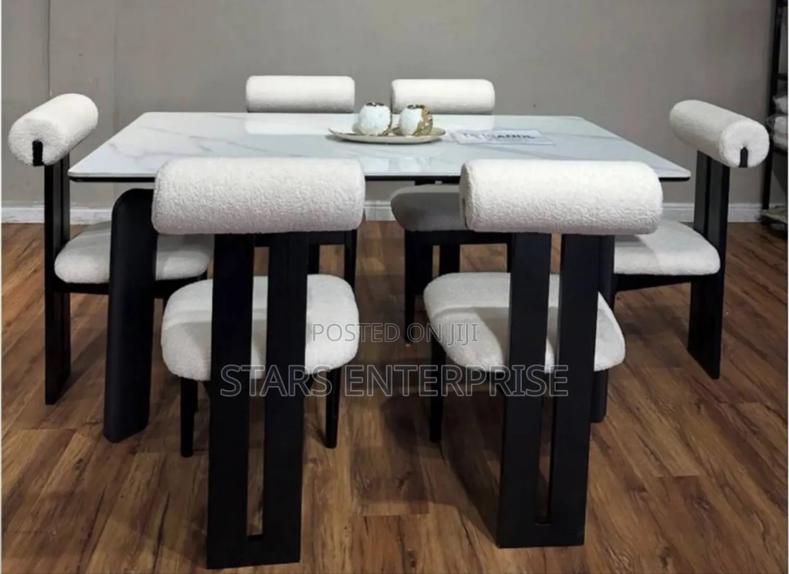 6 Seater Marble Top Dining