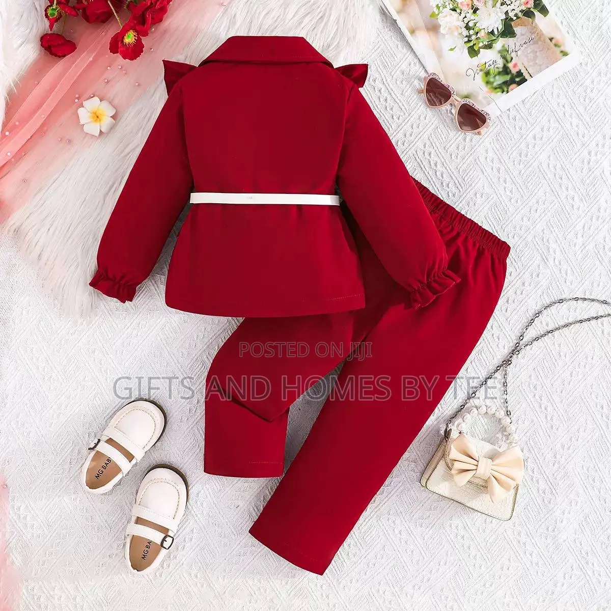 Butterfly Sleeve Suit Set