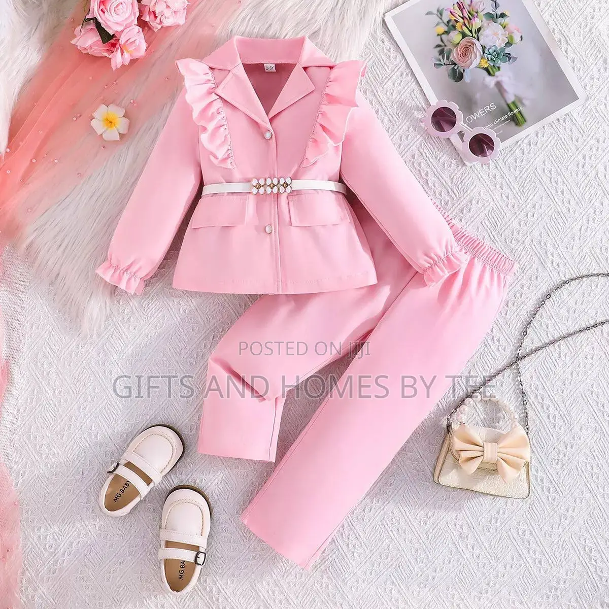 Butterfly Sleeve Suit Set