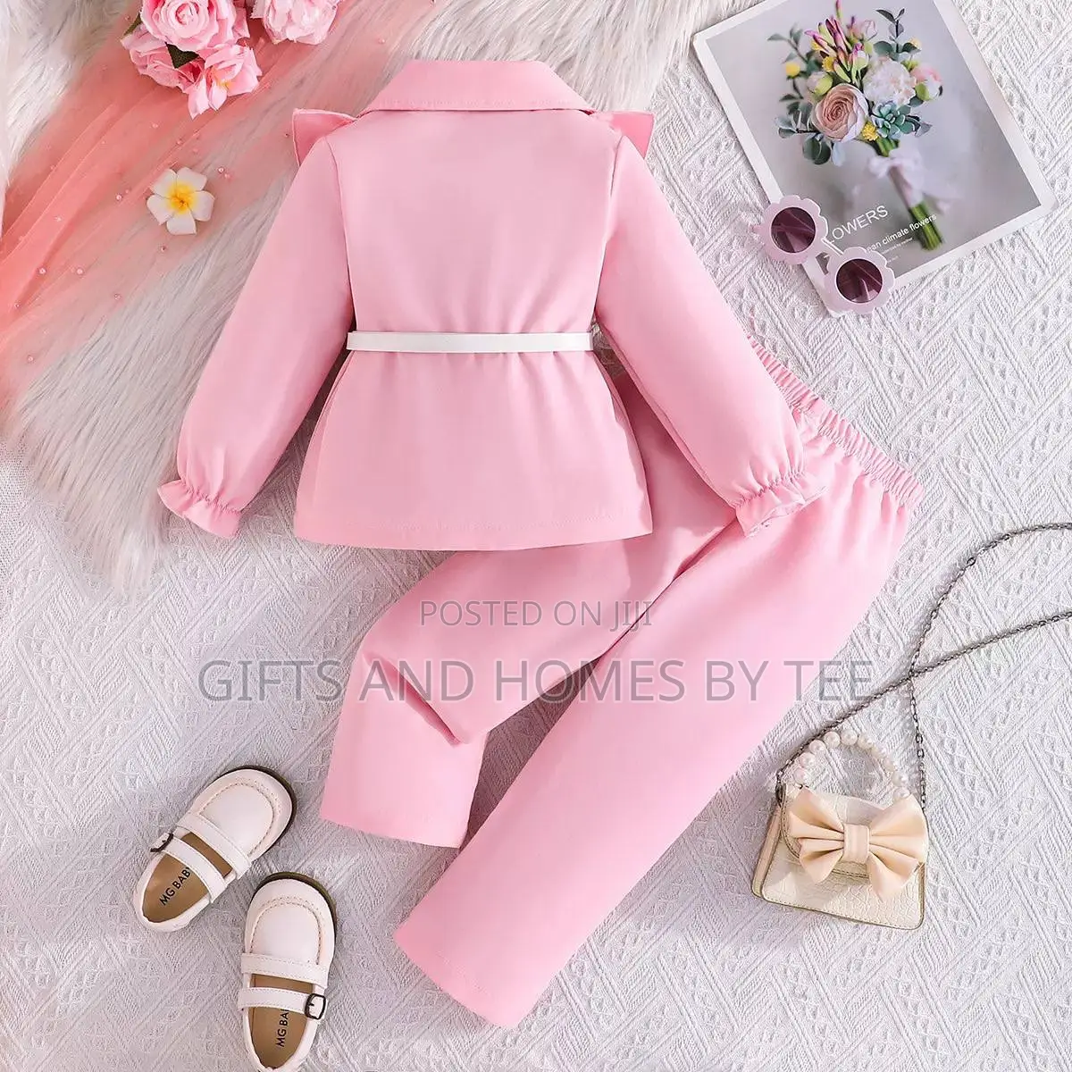 Butterfly Sleeve Suit Set