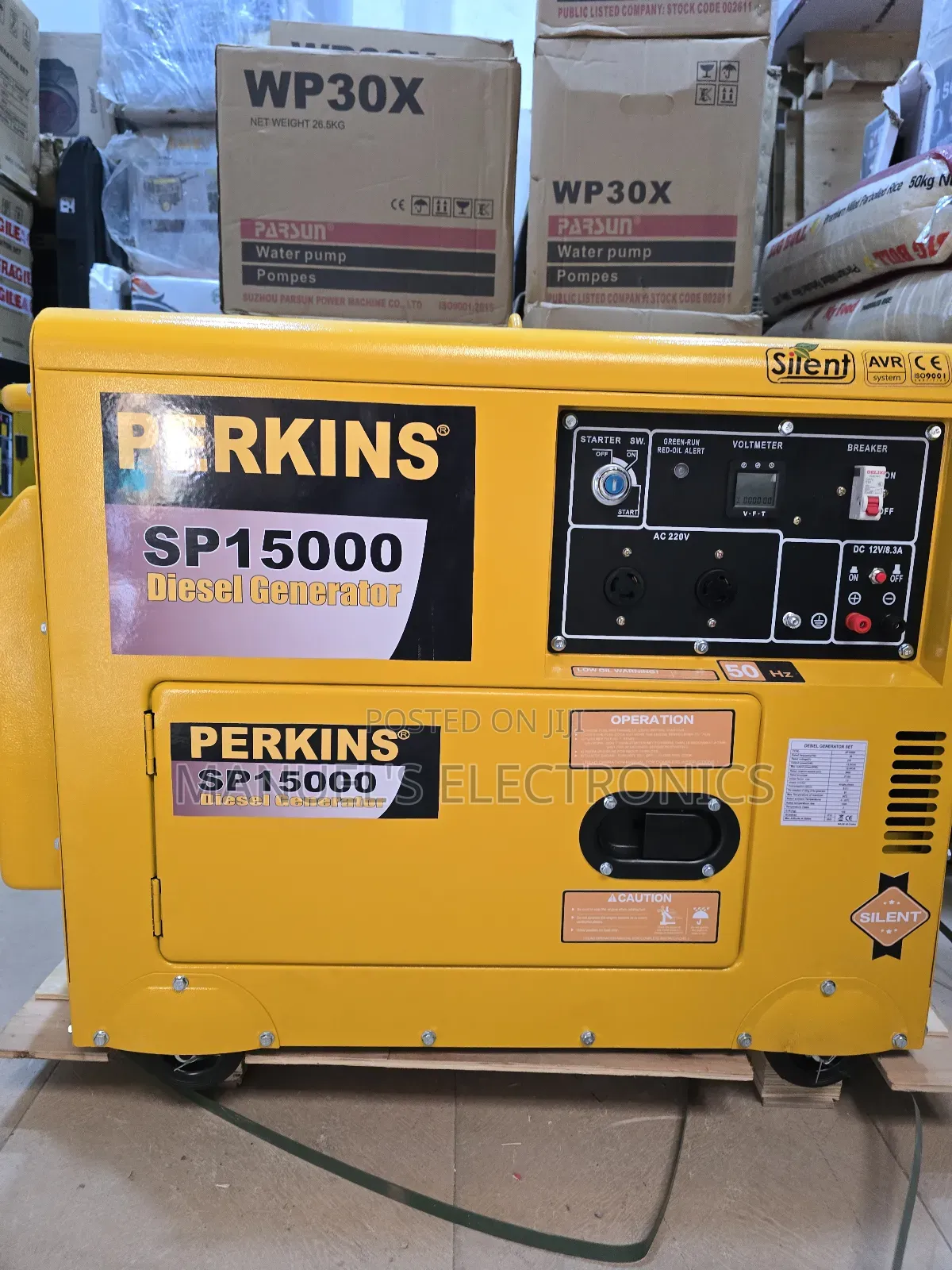 Original Perkins Diesel Soundproof Gen 12.5kva 100%Copper Coil