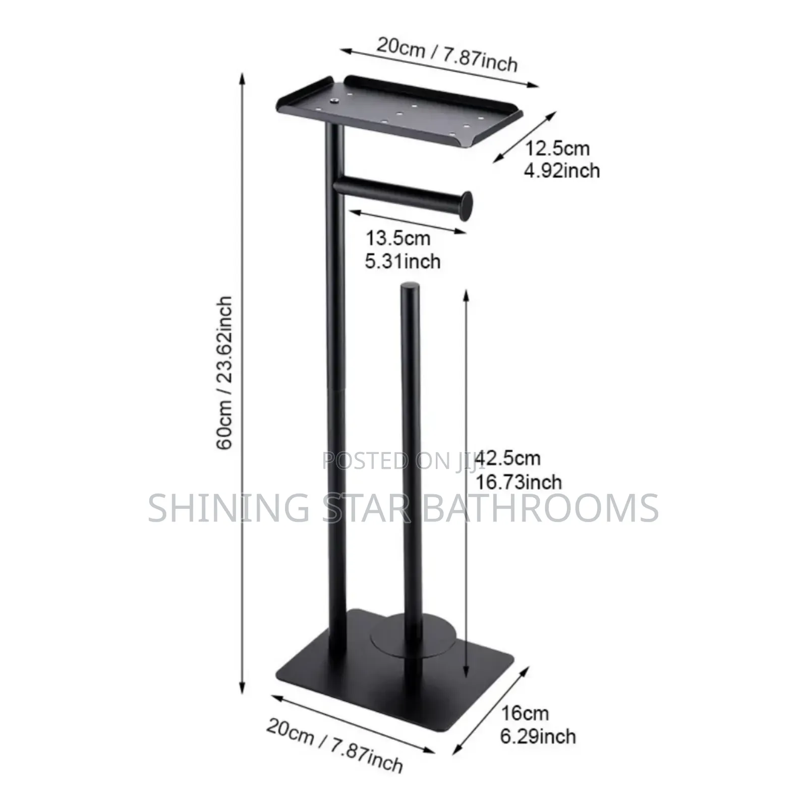 Standing Brush and Tissue Holder