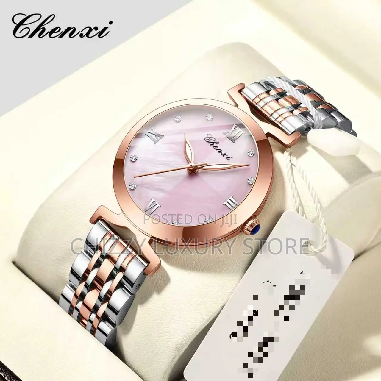 Chopard Quality Luxury Men Chain Strap Wristwatch.