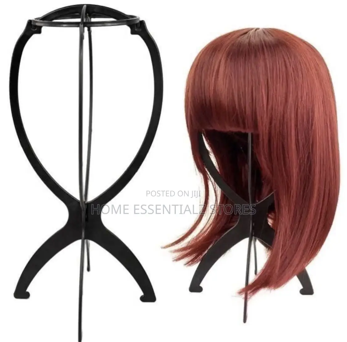 Foldable Plastic Wig Stand Holder - Strong Quality Wig Stand