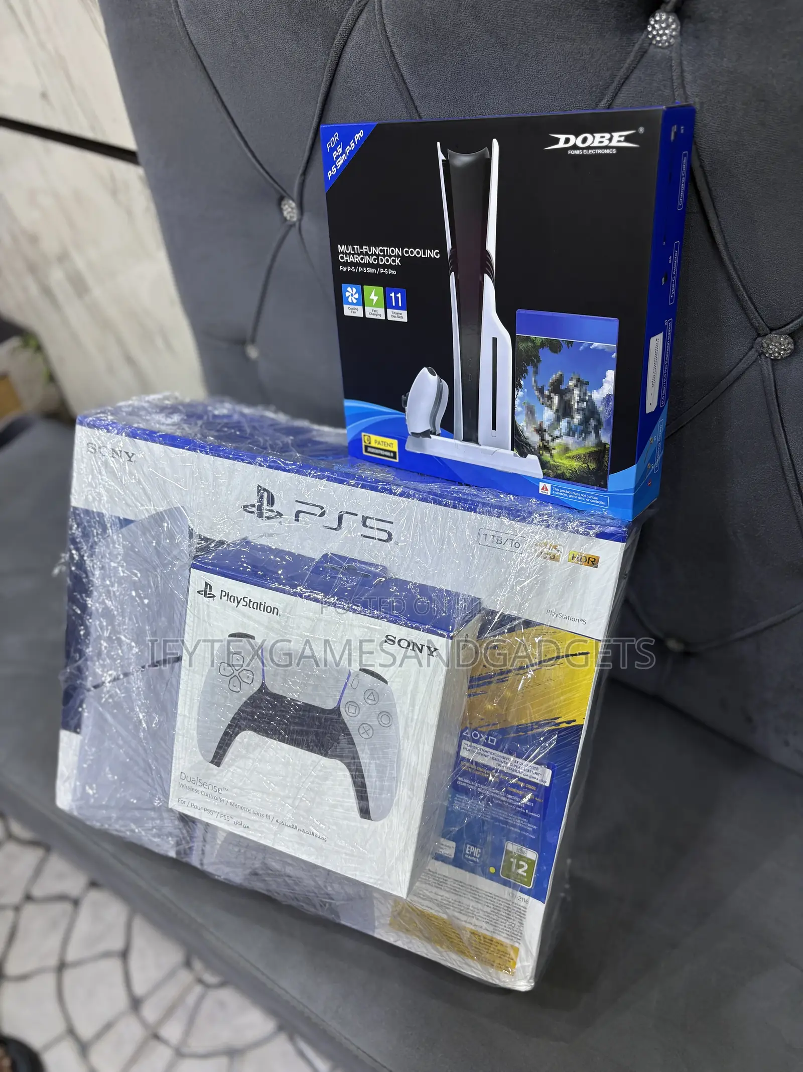 Ps 5 Slim 1tb New , With Extra Pad and 12 Latest Games