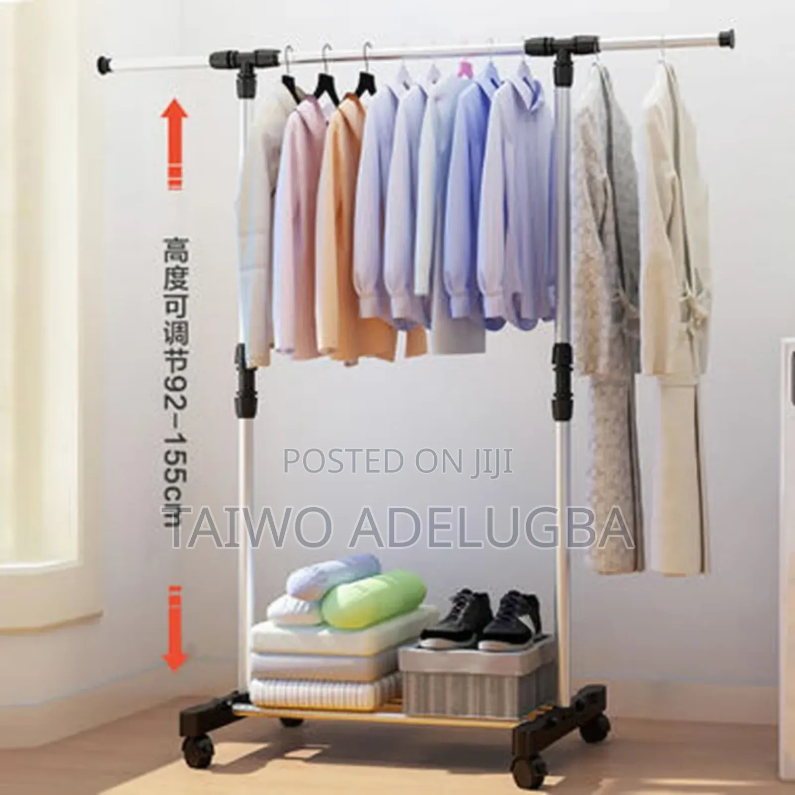 Extended Hard Double Pole Hanger