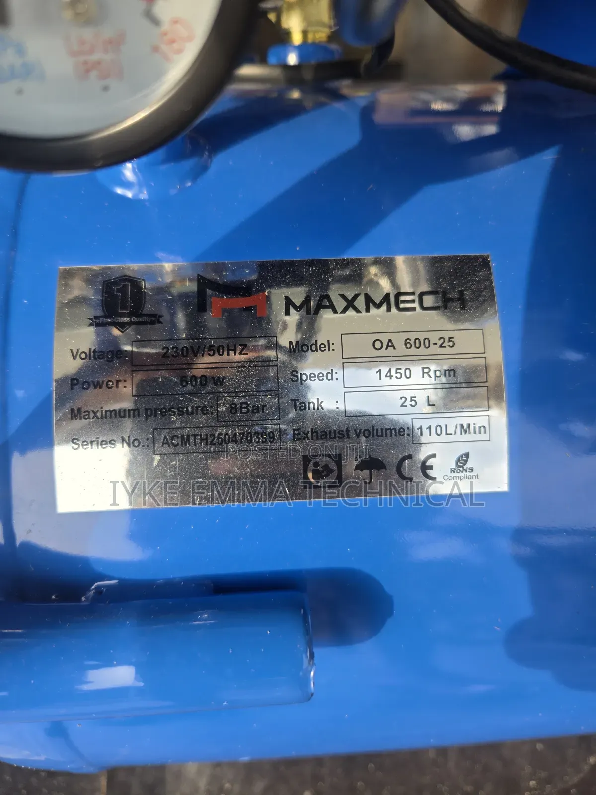 25litres Silent and Oil Free Air Compressor Machine