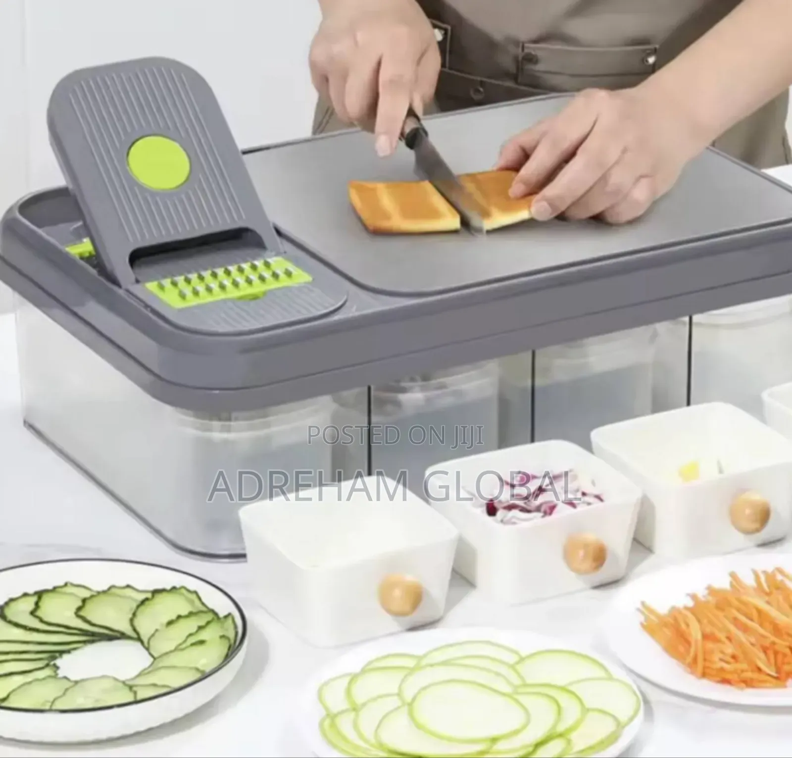 15 In1 Multifunctional Vegetable Slicer With 4 Basket Stainless Board