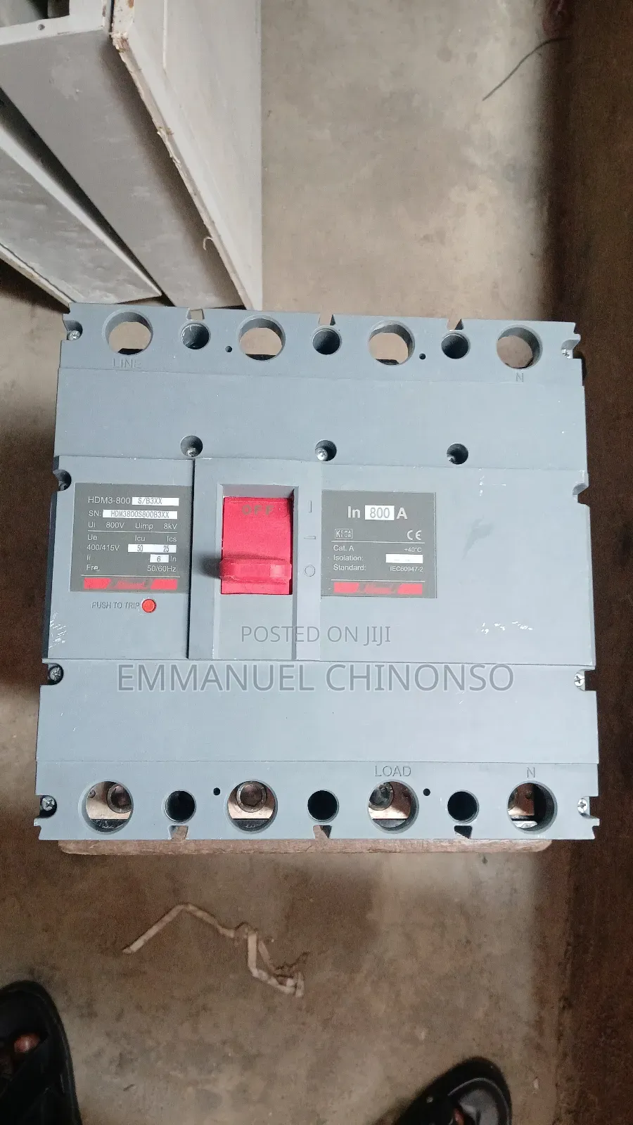 800a 4pole McCb Hemel Breaker