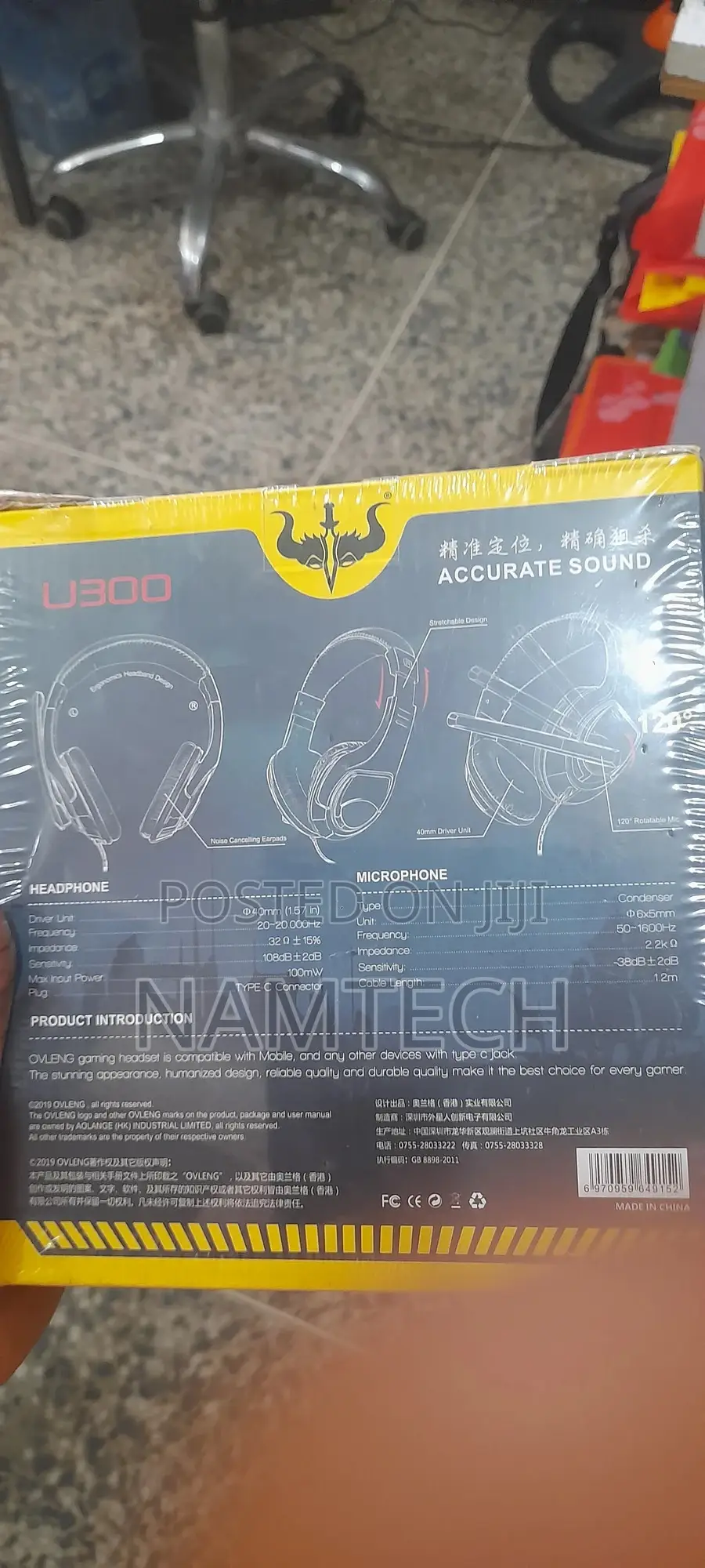 Ovleng Innate Voice Type-C Wired Mobile Gaming Headset