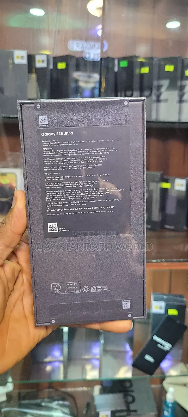 New Samsung Galaxy S25 Ultra 256 GB Black