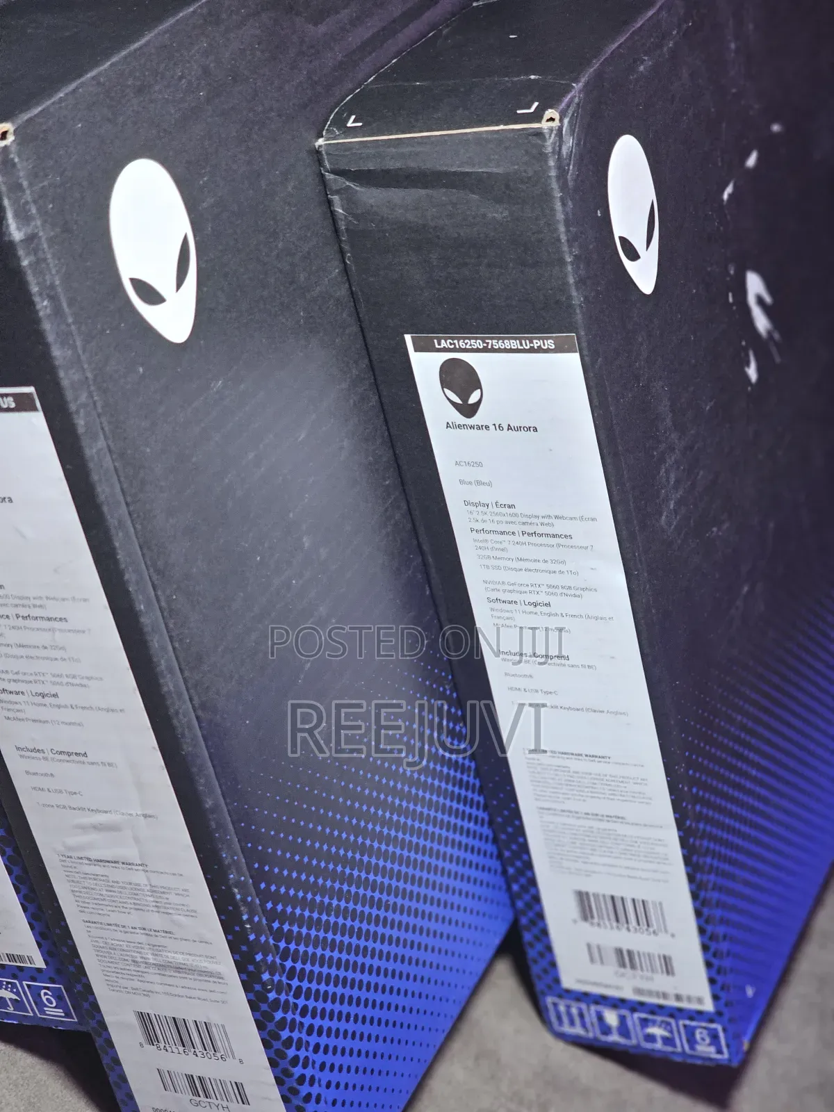 New Laptop Dell Alienware 16 Aurora 32GB Intel Core I7 SSD 1T