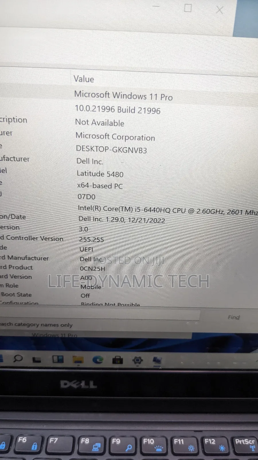 Laptop Dell Latitude 5480 8GB Intel Core I5 SSD 256GB