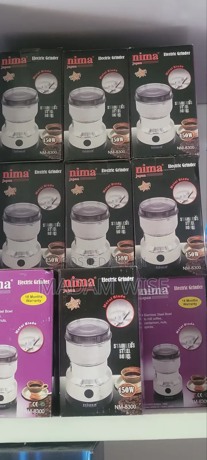 Nima Electric Grinder to Mill Coffee , Nuts, Spices,18 Months Warranty