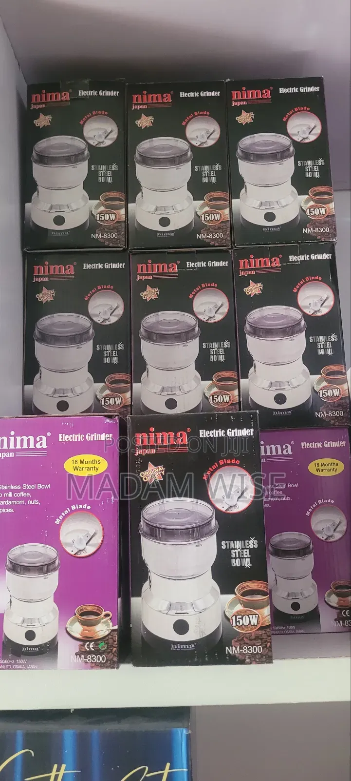 Nima Electric Grinder to Mill Coffee , Nuts, Spices,18 Months Warranty