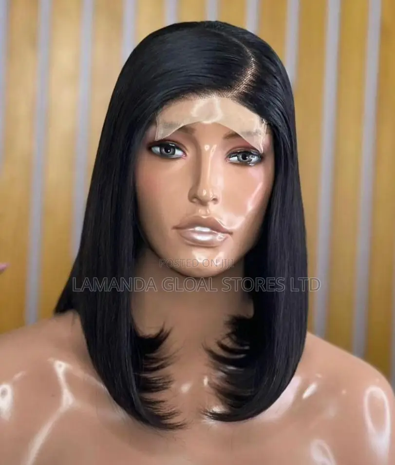 Best Selling Full Closure 14'inches Bob High Quality Human Hair Wig