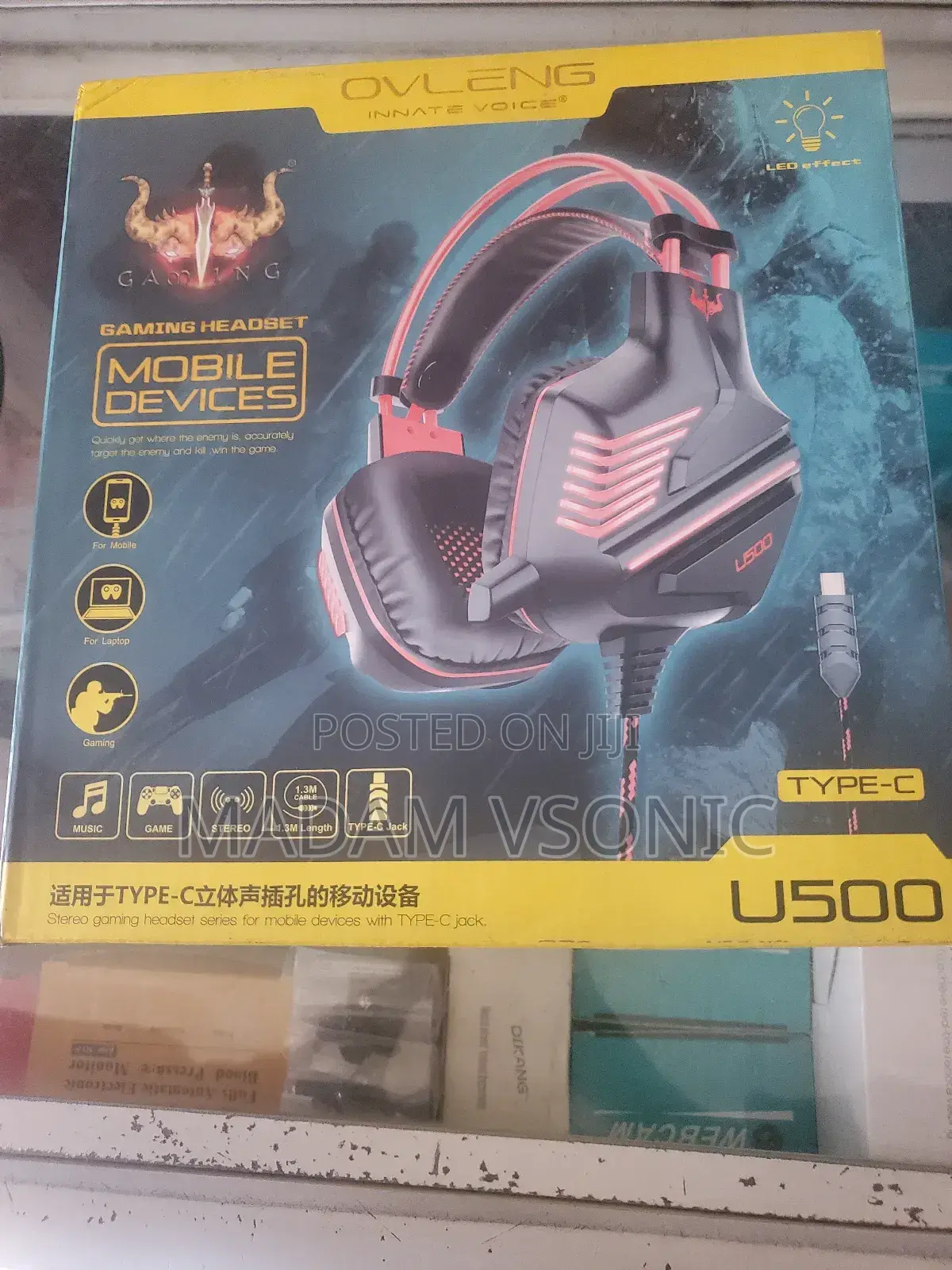 Ovleng Gaming Headset With Mobile Support U500
