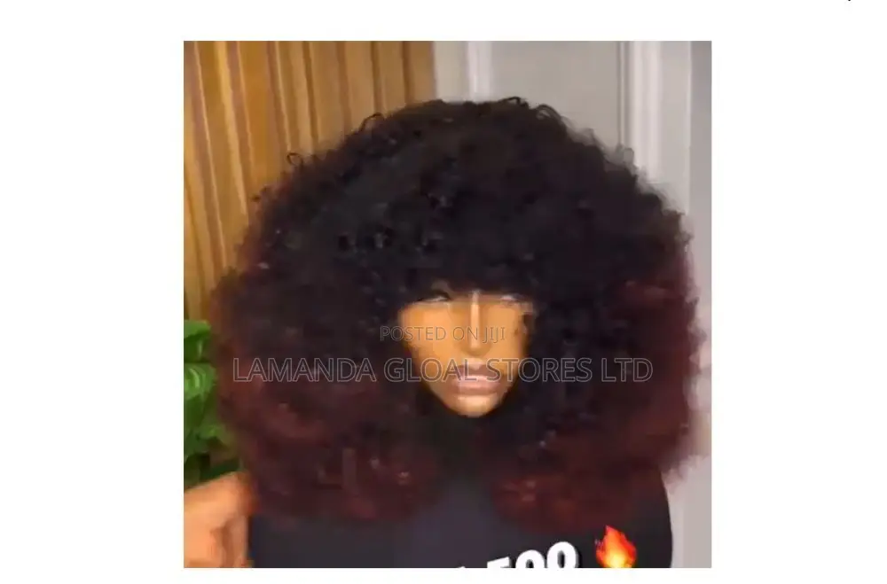 Sassy Fringe 2tone Color Human Hair Wig